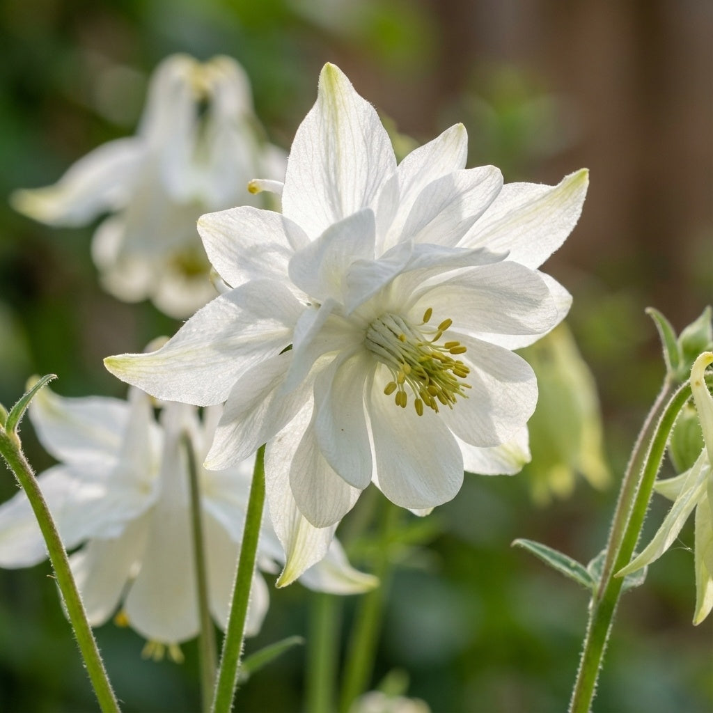 Akelei 'White Barlow Vulgaris' - 10 Stück