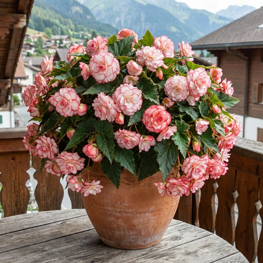 Begonie 'Picotee Weiss' - 10 Stück