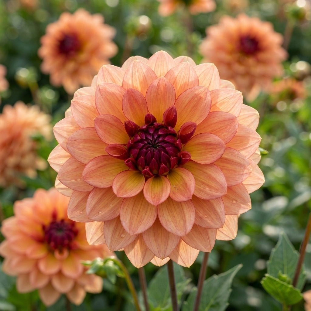 Dahlie 'Creme de cognac' - 4 Stück