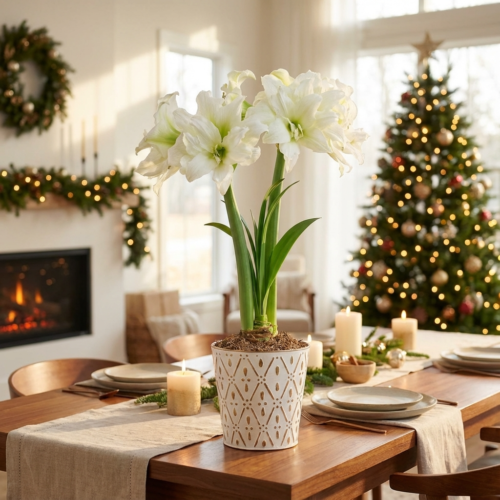 Ritterstern (Amaryllis) 'Ice Queen' - 1 Stück