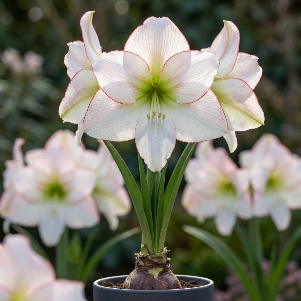Ritterstern (Amaryllis) 'Picotee' - 1 Stück - LumiBlumi