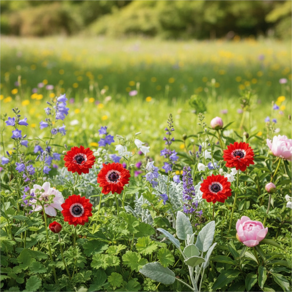 Anemone 'Levante Rosso Double' - 25 Stück - LumiBlumi