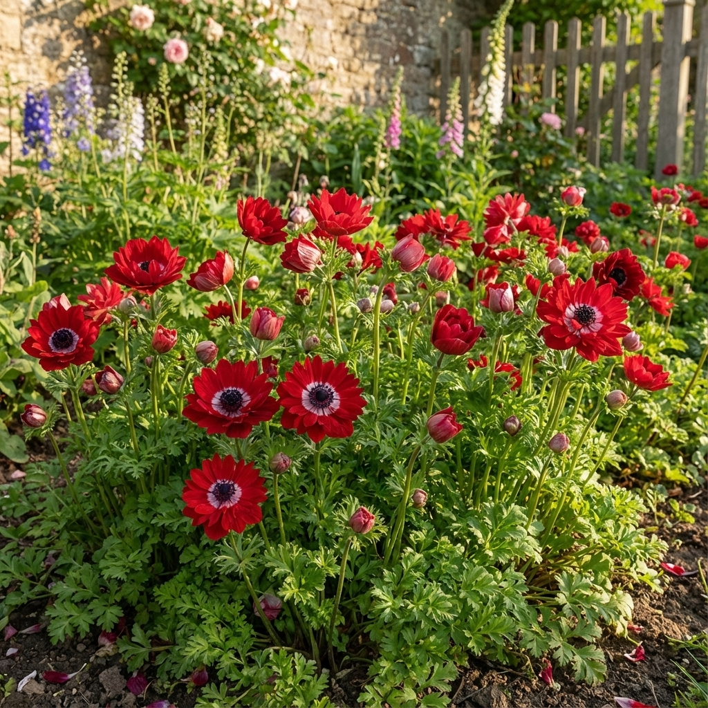 Anemone 'The Governor St. Brigid' - 50 Stück - LumiBlumi