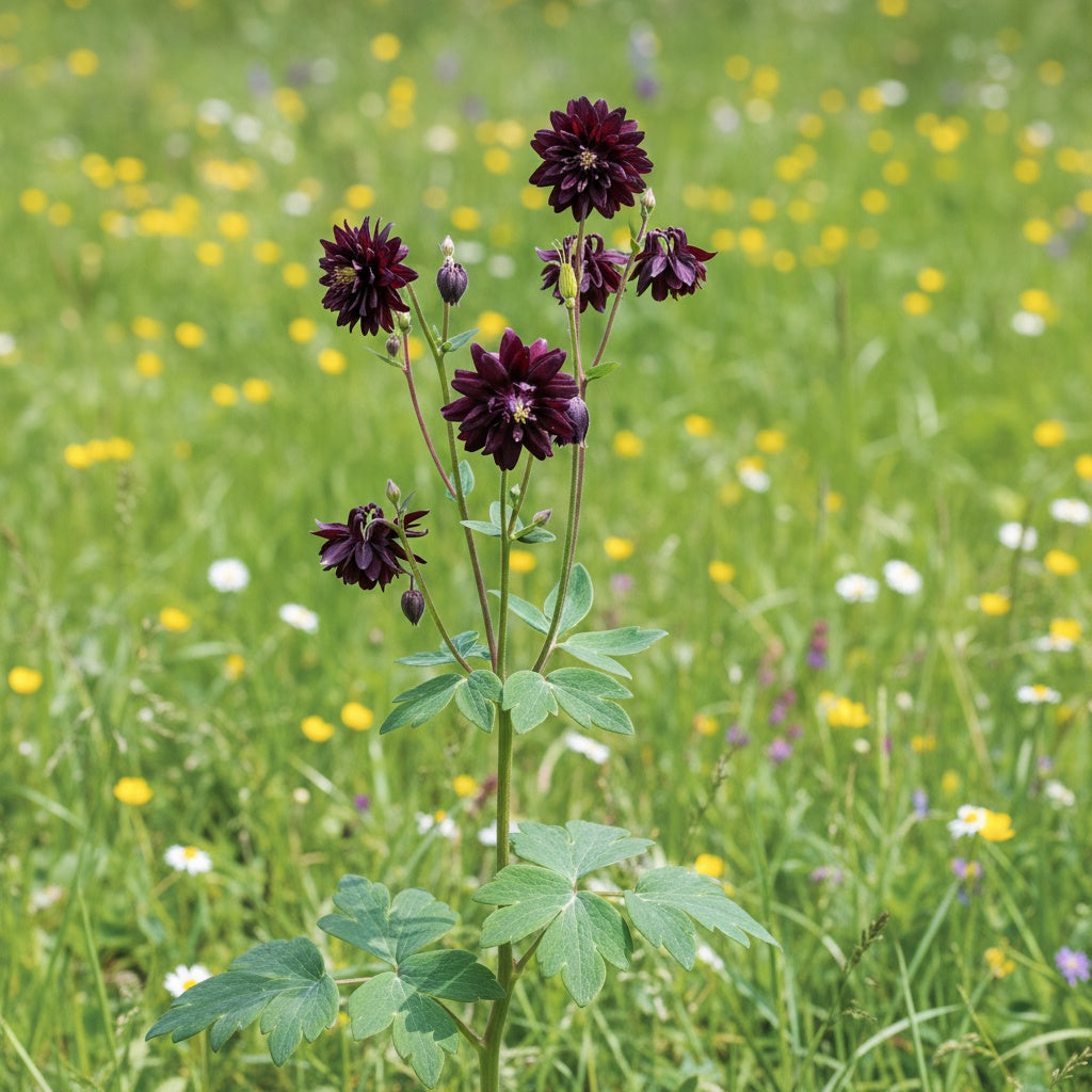 Akelei 'Black Barlow' - 10 Stück - LumiBlumi