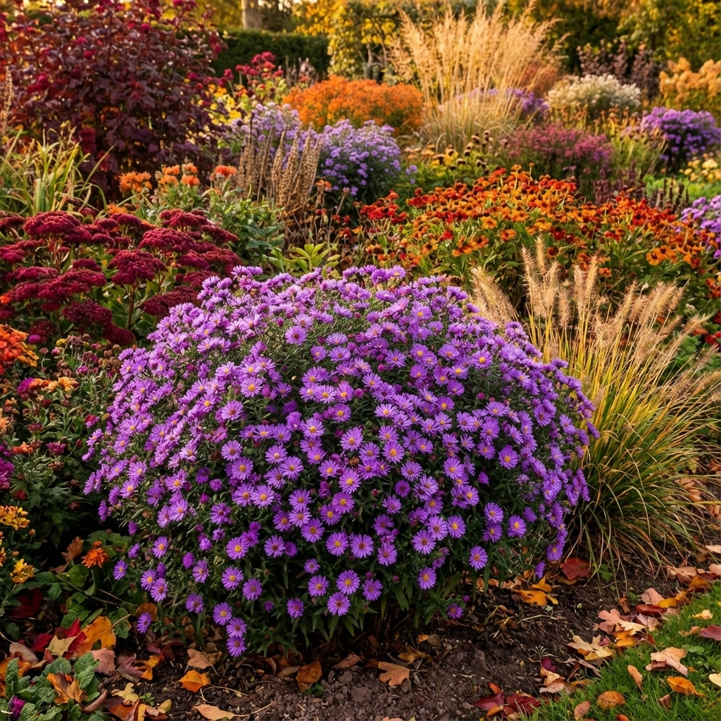 Aster 'Novi-Angliae Purple Dome' - 5 Stück