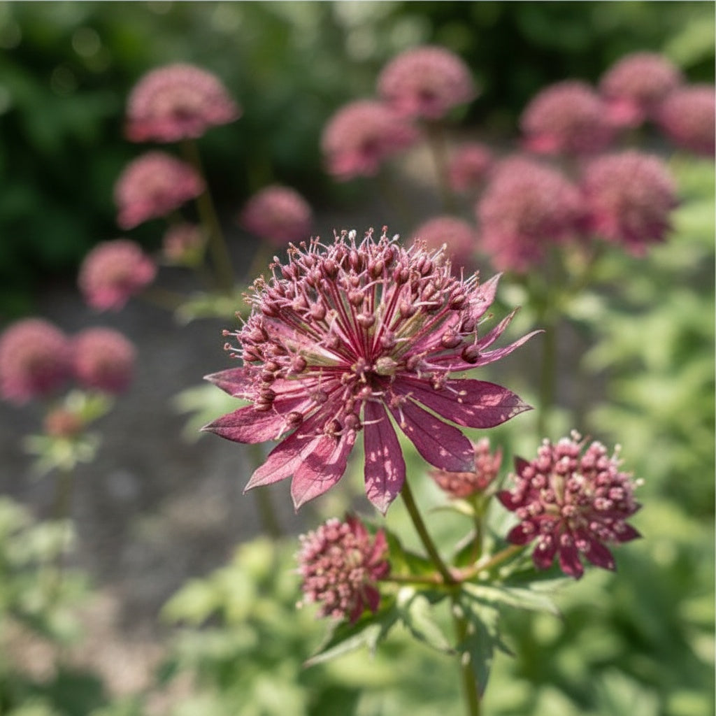Astrantia 'Ruby Cloud Major' - Sterndolde, Astrantie - LumiBlumi