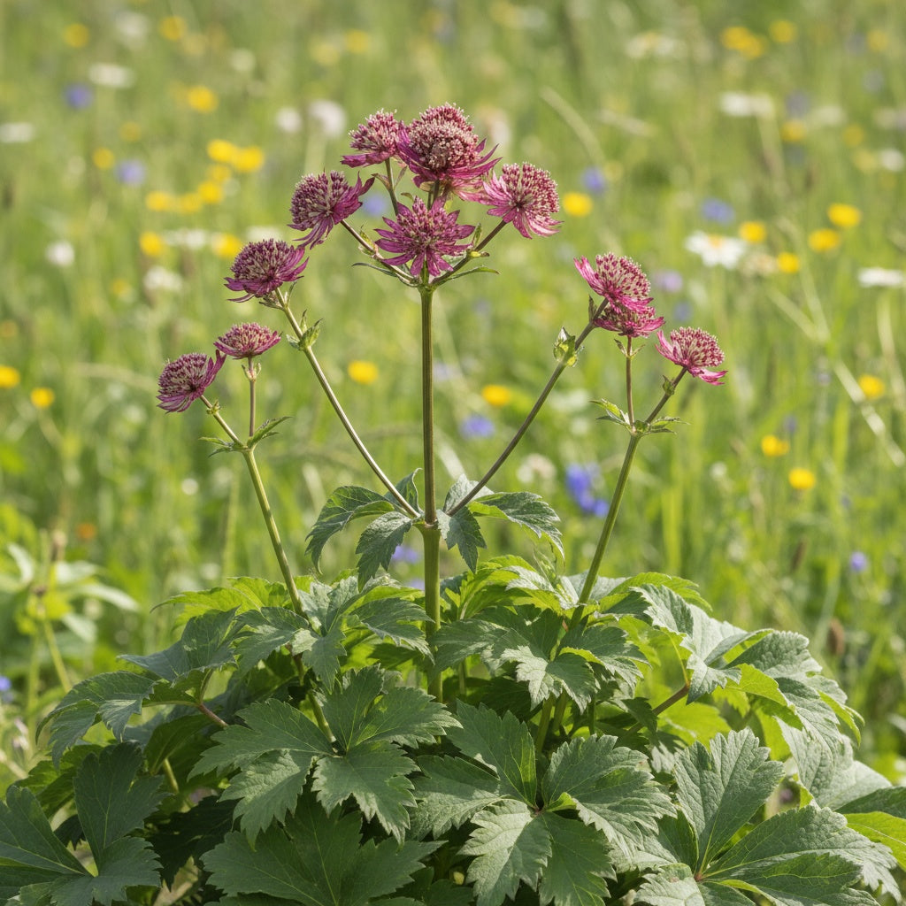 Astrantia 'Ruby Cloud Major' - Sterndolde, Astrantie - LumiBlumi