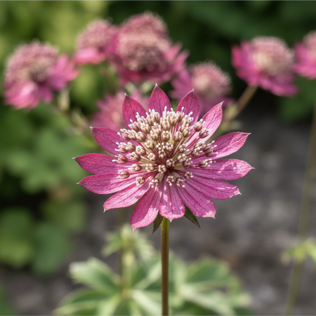 Astrantia 'Ruby Cloud Major' - Sterndolde, Astrantie - LumiBlumi