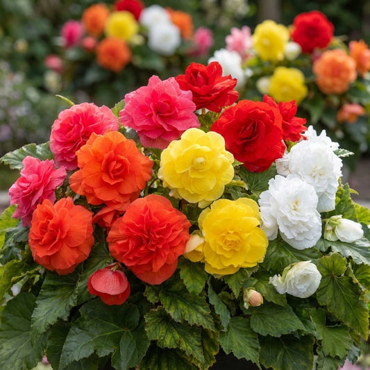 Begonie, Schiefblatt 'Doppelt Mischung' - 25 Stück