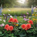 Begonia 'Fimbriata Lachs' - Begonie, Schiefblatt - LumiBlumi
