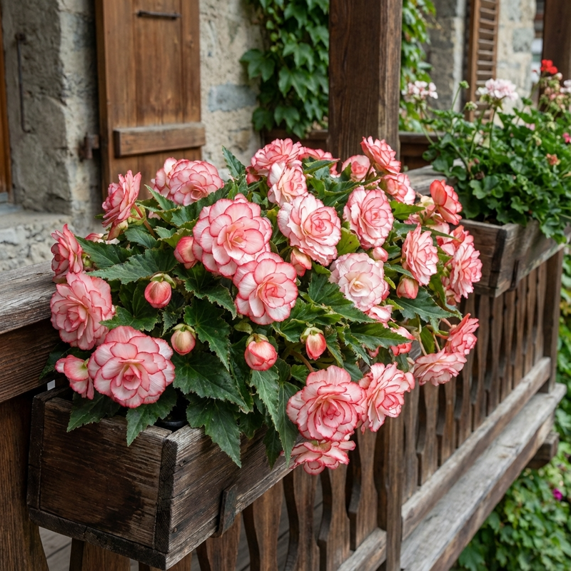 Begonie 'Picotee Weiss' - 10 Stück - LumiBlumi