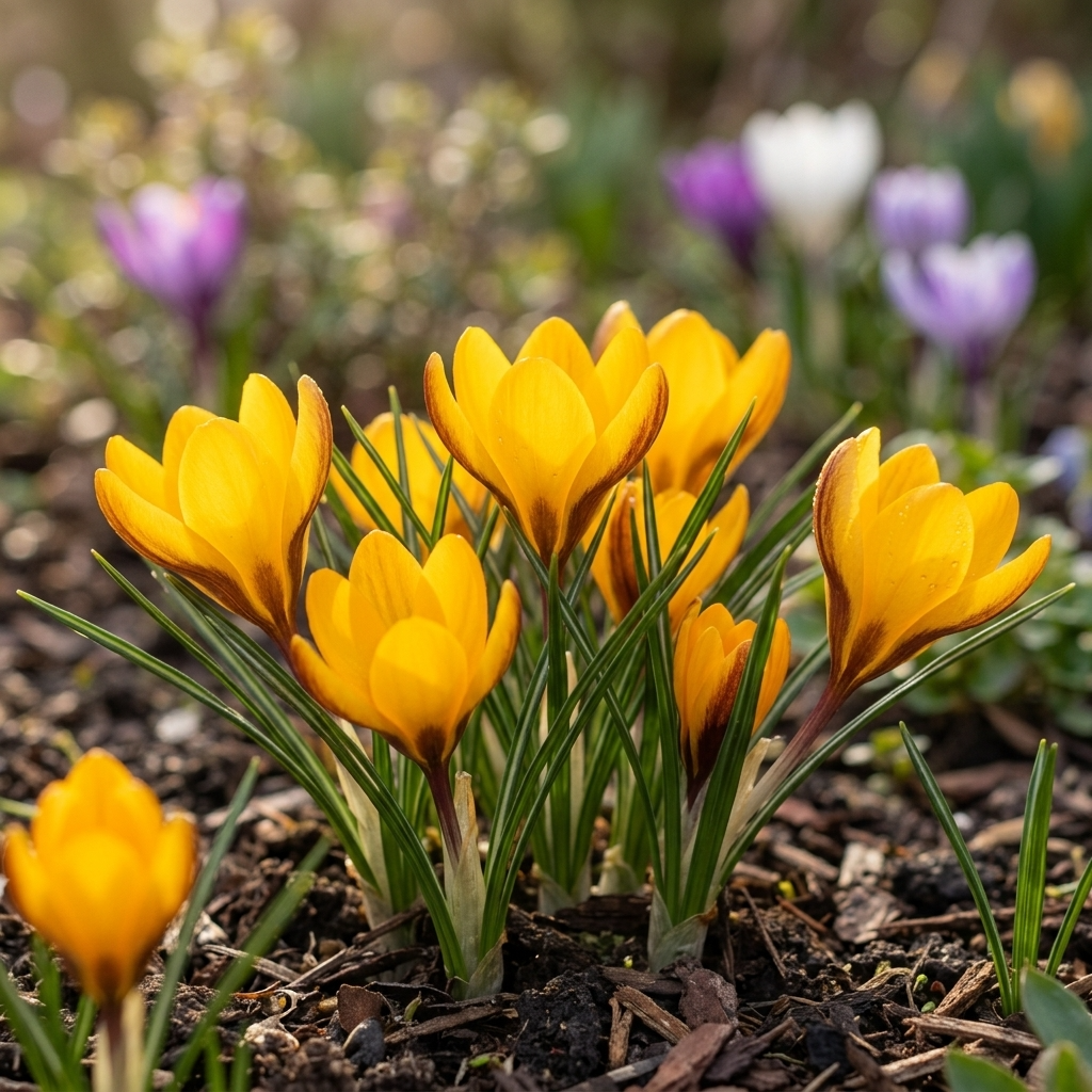 Crocus 'Korolkowii' - Krokus - LumiBlumi