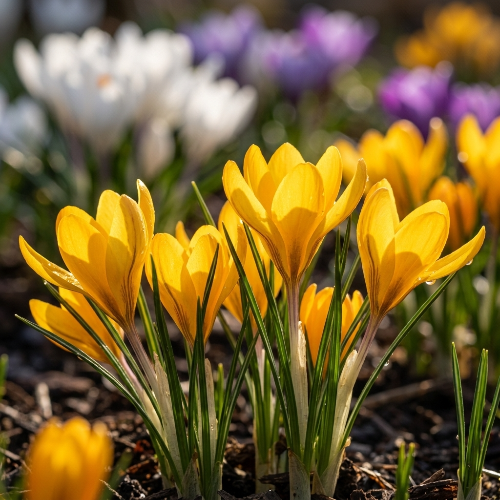 Crocus 'Korolkowii' - Krokus - LumiBlumi
