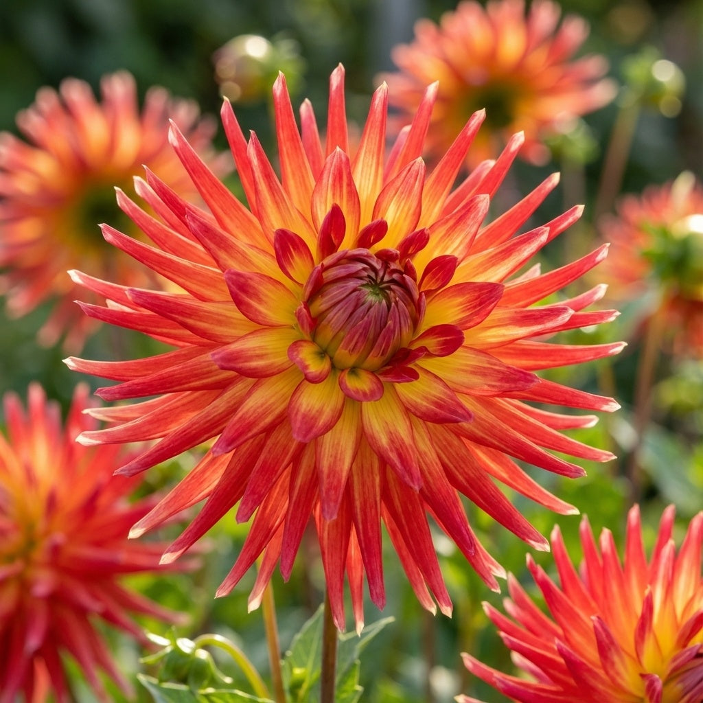 Dahlie 'Bora Bora' - 4 Stück - LumiBlumi