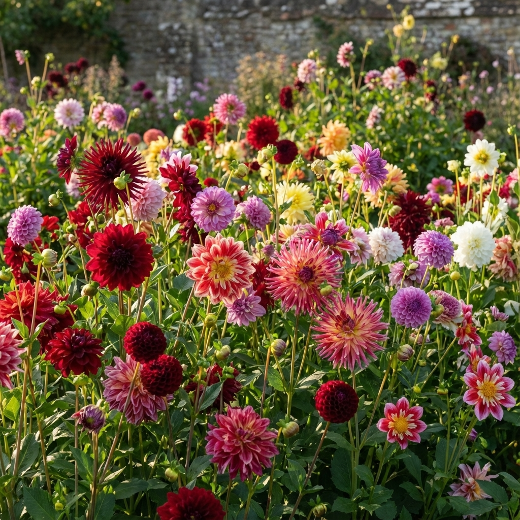 Dahlie 'Dekorativ Mischung' - 4 Stück - LumiBlumi