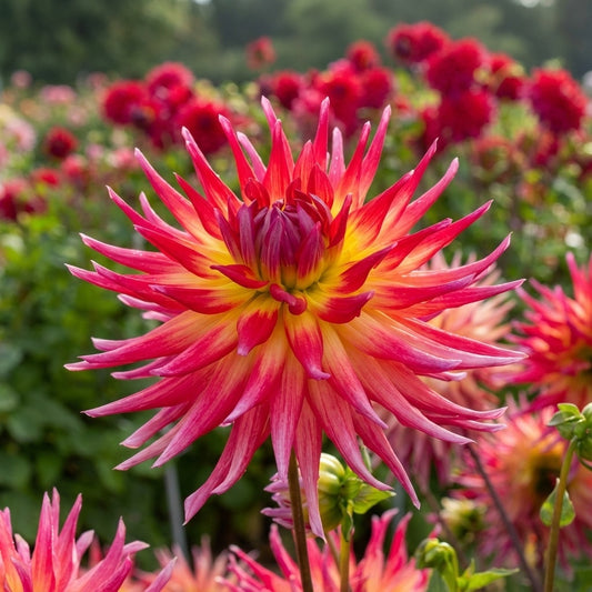 Dahlie 'Electric Flash' - 10 Stück