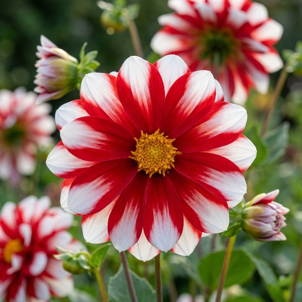 Dahlie 'Fire & Ice' - 5 Stück - LumiBlumi