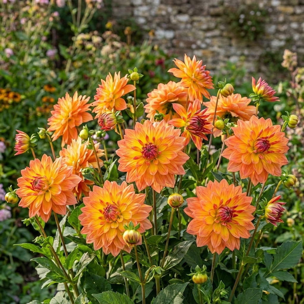 Dahlie 'Firepot' - 3 Stück - LumiBlumi
