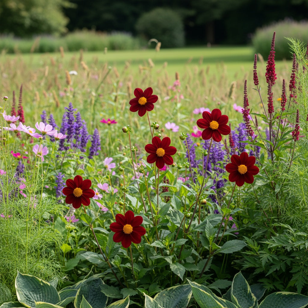 Dahlia 'Mexican Star' - Dahlie - LumiBlumi