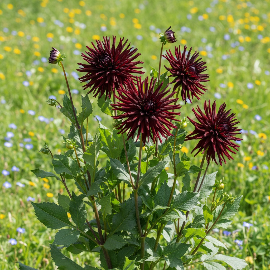 Dahlie 'Nuit d'ete' - 4 Stück - LumiBlumi