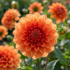 Dahlie 'Orange nugget' - 4 Stück - LumiBlumi
