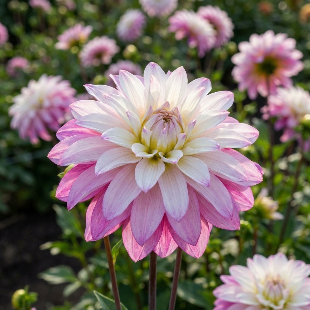 Dahlie 'Pink petticoat' - 4 Stück - LumiBlumi