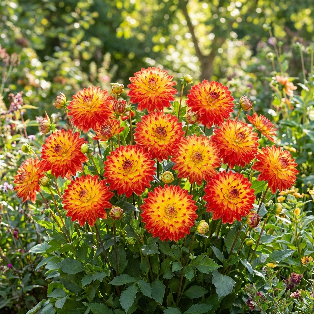 Dahlie 'Procyon' - 4 Stück - LumiBlumi