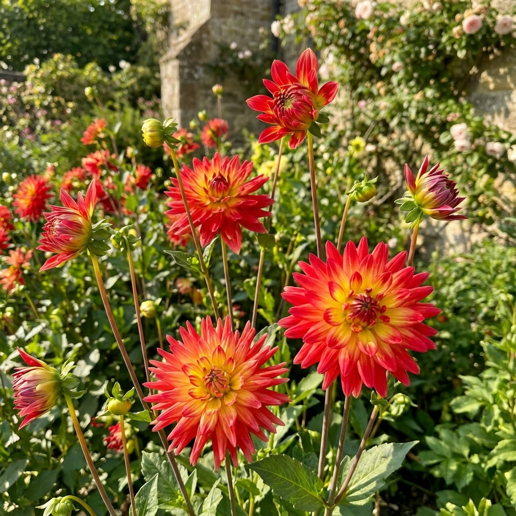 Dahlie 'Rainbow Silence' - 4 Stück - LumiBlumi