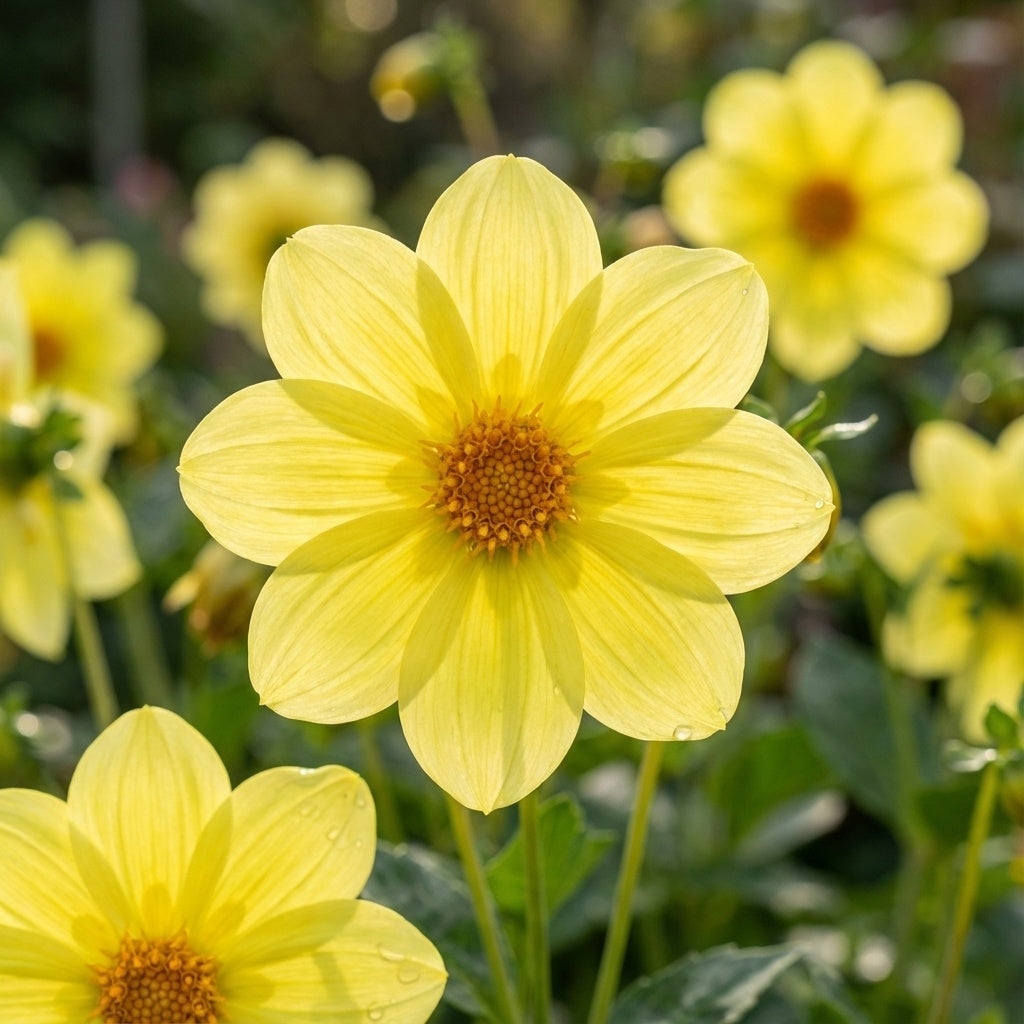 Dahlia 'Yellow Sneezy' - Dahlie - LumiBlumi