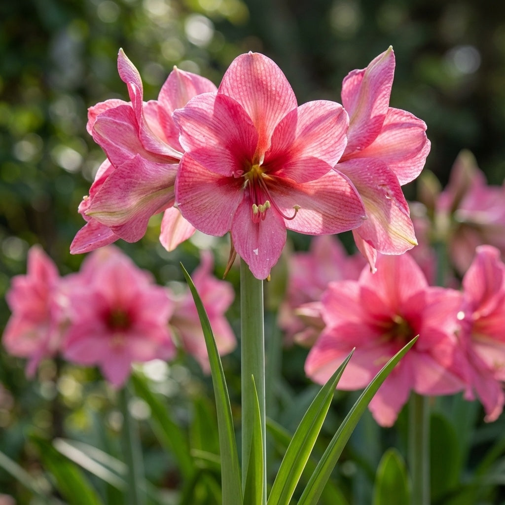 Amaryllis 'Pink Panther' - Ritterstern, Amaryllis