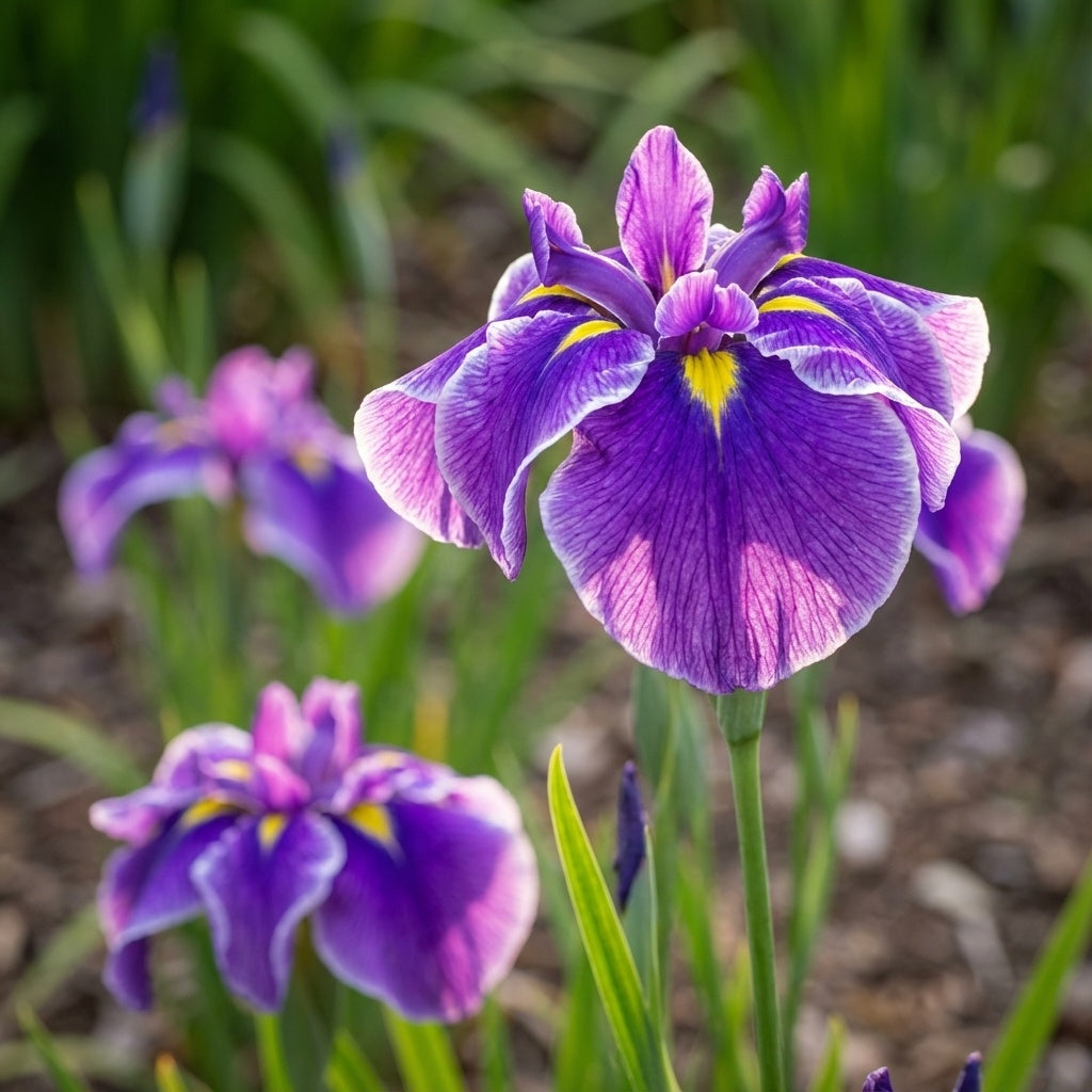 Iris 'Crystal Halo Ensata' - 4 Stück