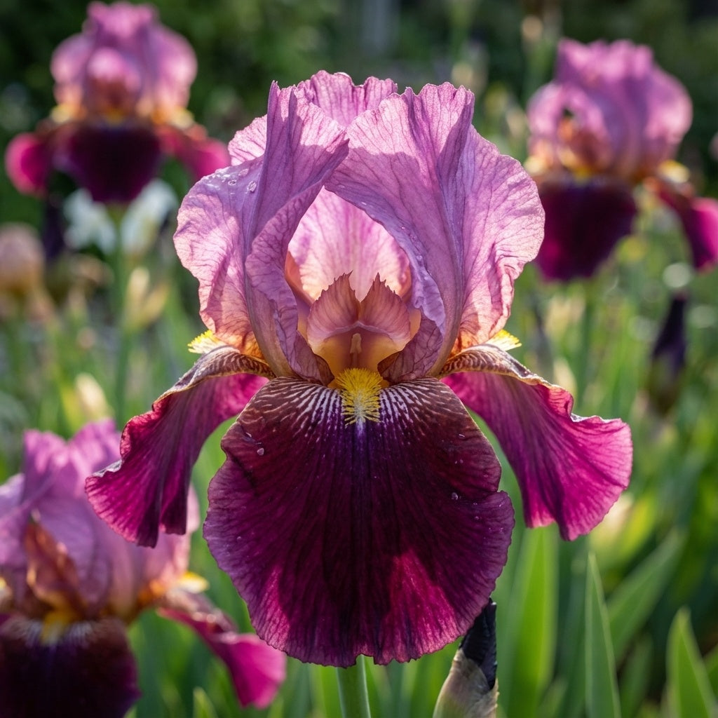 Iris 'Wine And Roses Germanica' - 4 Stück - LumiBlumi
