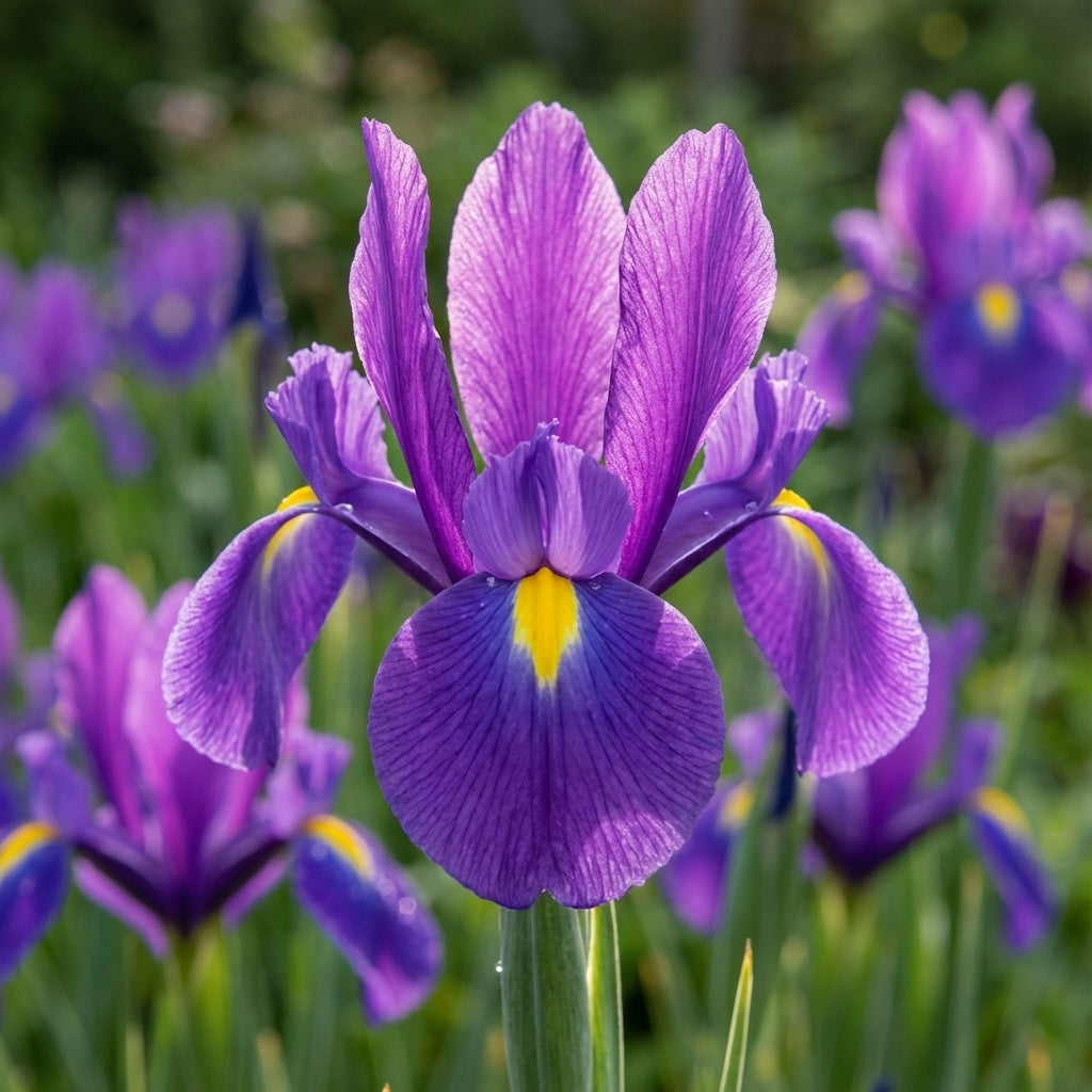 Iris 'Purple Sensation Hollandica' - Schwertlilie - LumiBlumi
