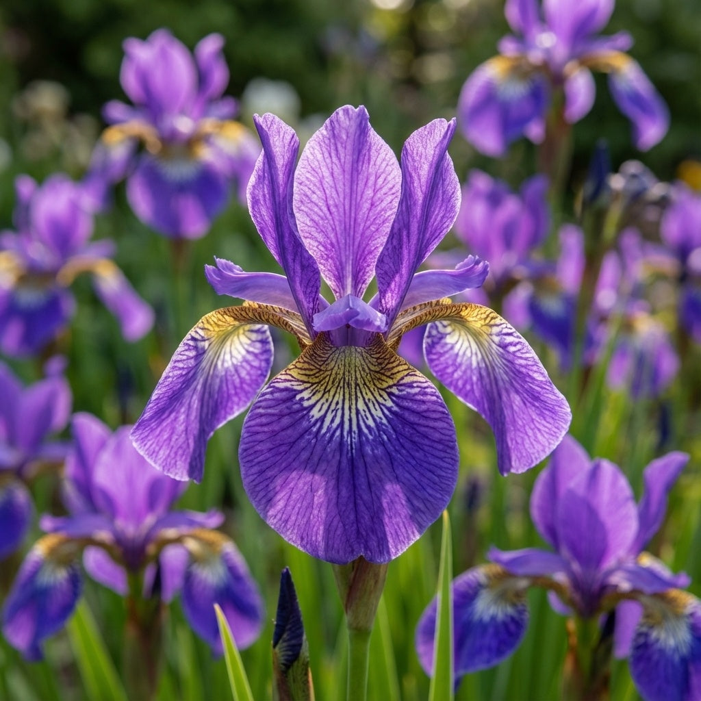 Iris 'Ceasars Brother Sibirica' - 6 Stück - LumiBlumi