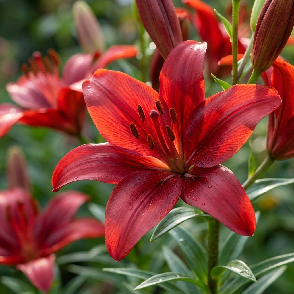 Lilie 'Asiatisch Rot' - 10 Stück