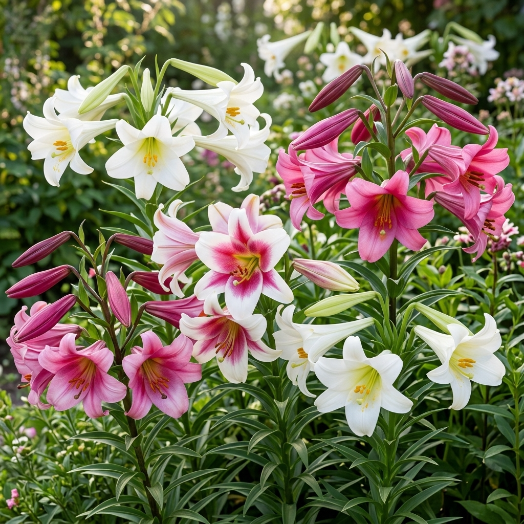 Lilie 'Longiflorum Mischung' - 5 Stück