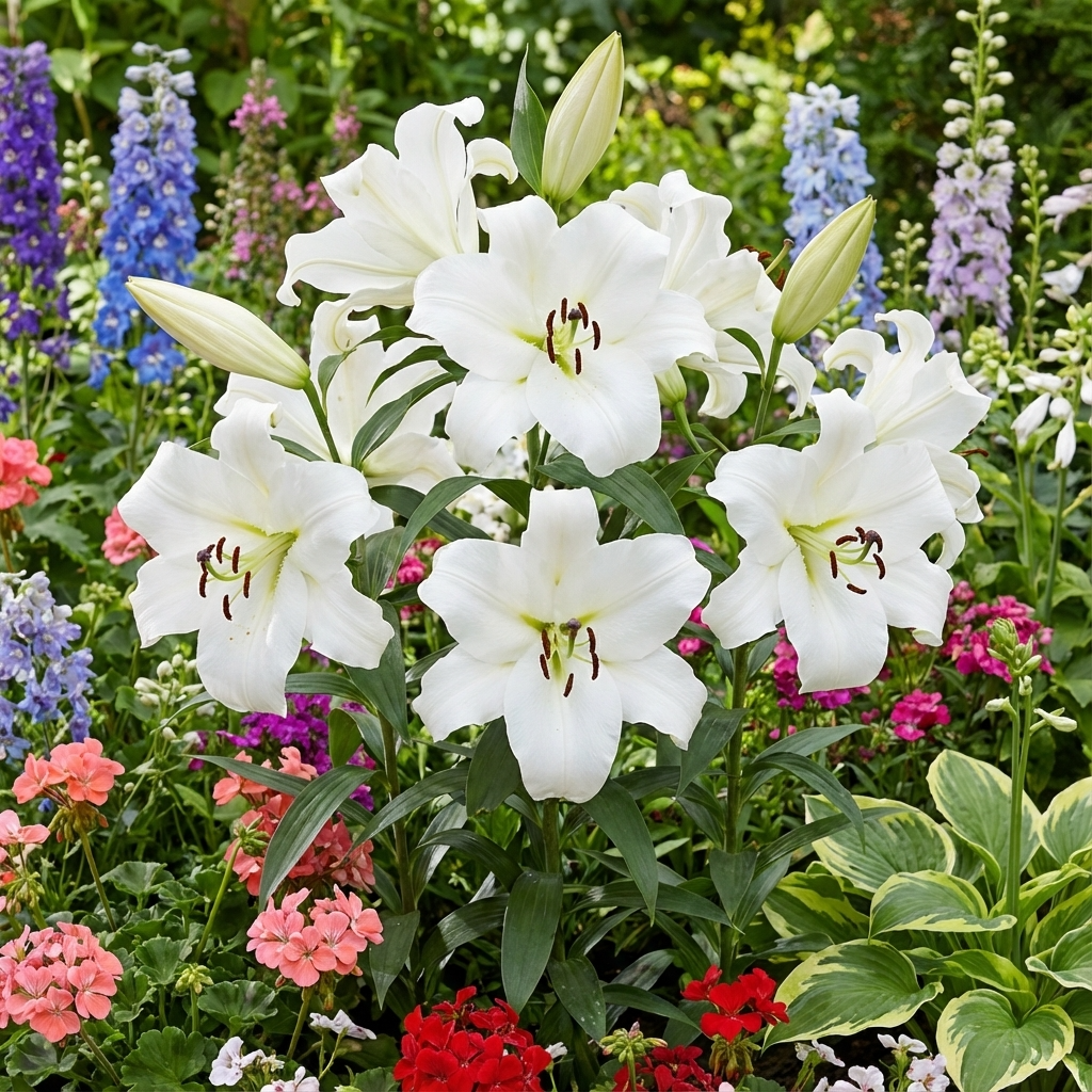 Lilie 'Villa Blanca' - 25 Stück - LumiBlumi