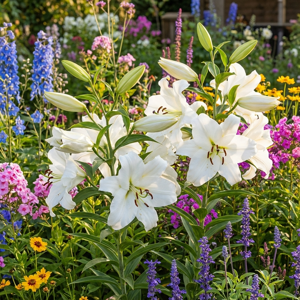Lilie 'Villa Blanca' - 25 Stück - LumiBlumi