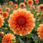 Dahlie 'Orange nugget' - 4 Stück - LumiBlumi