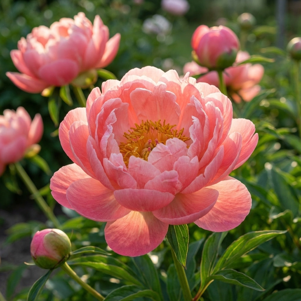 Pfingstrose 'Coral Charm' - 5 Stück - LumiBlumi