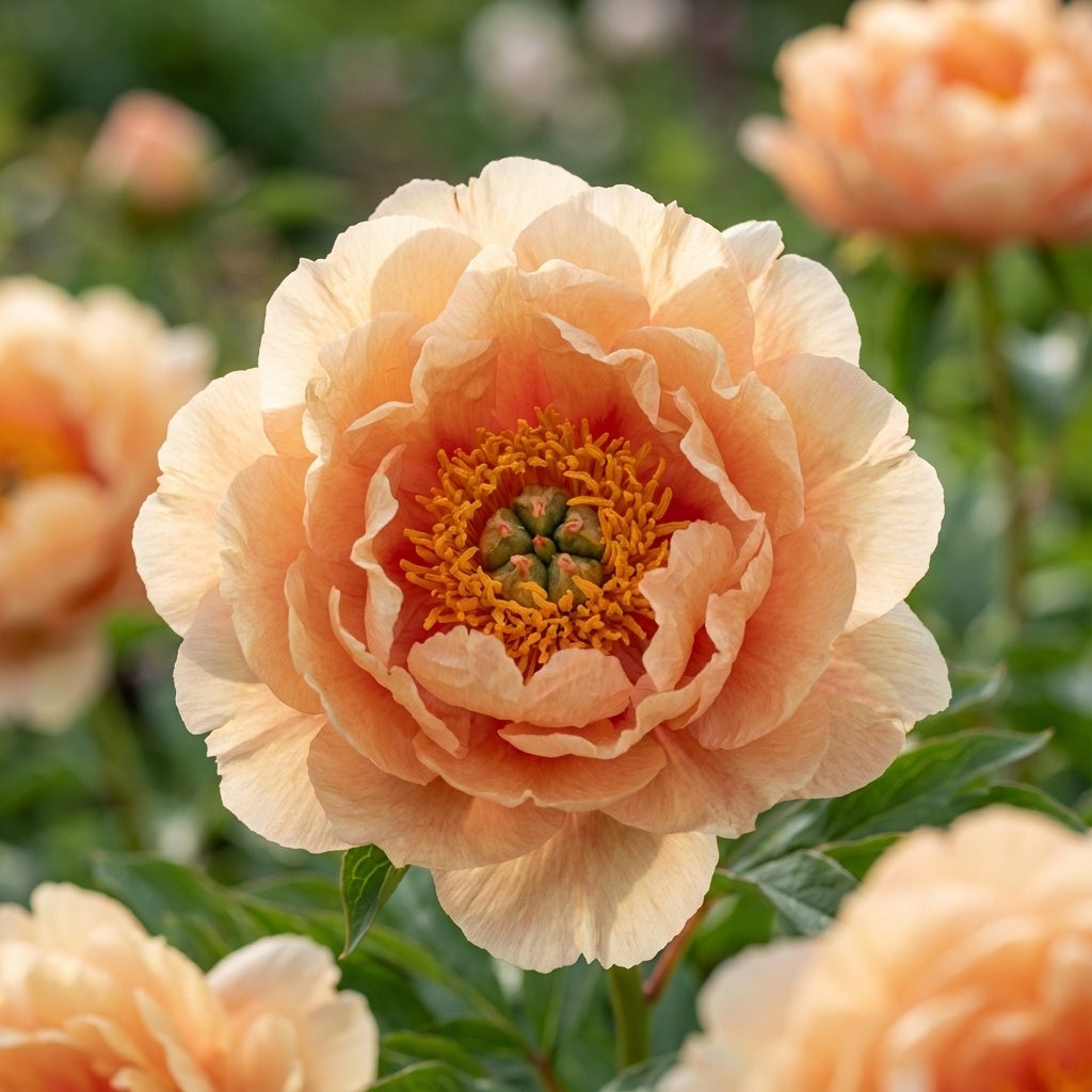 Paeonia 'Paeonia Orange Victory' - Pfingstrose - LumiBlumi
