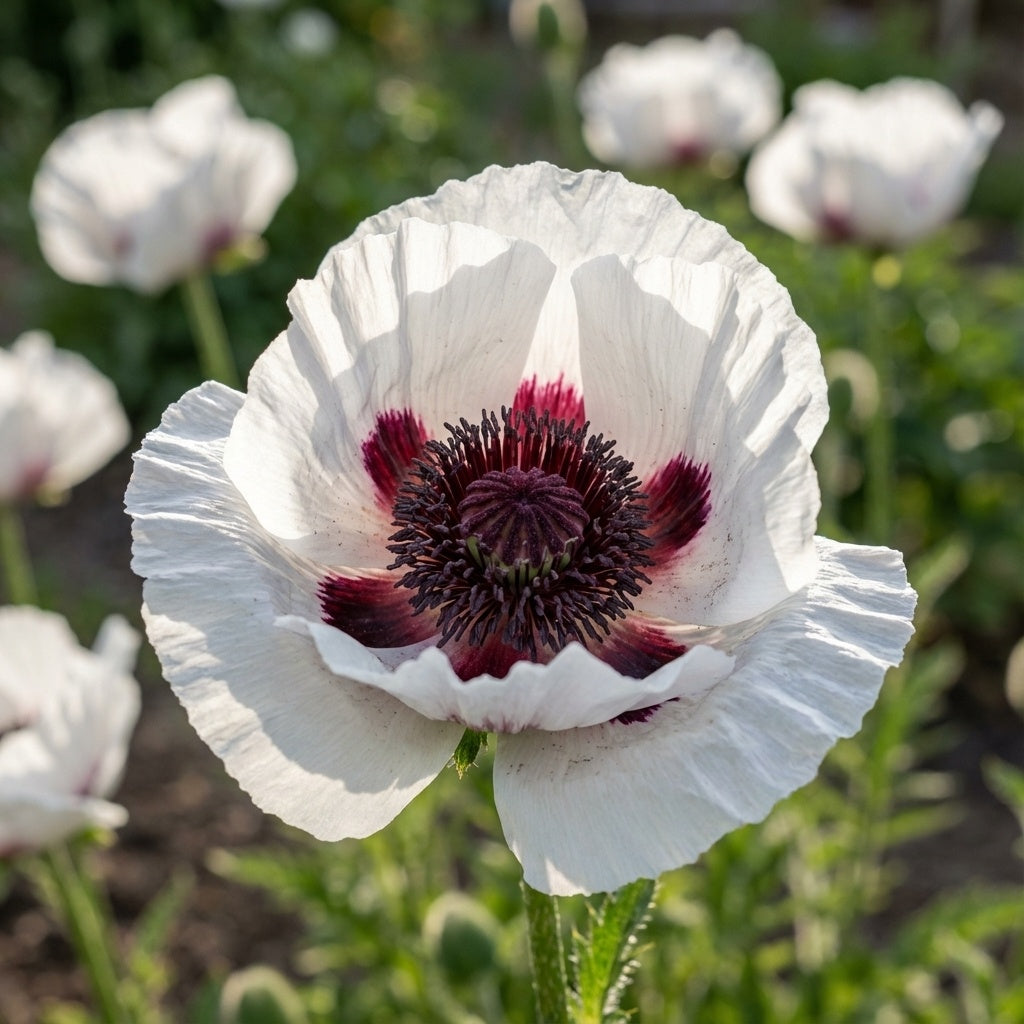 Papaver 'Perry's White' - Mohn, Klatschmohn - LumiBlumi