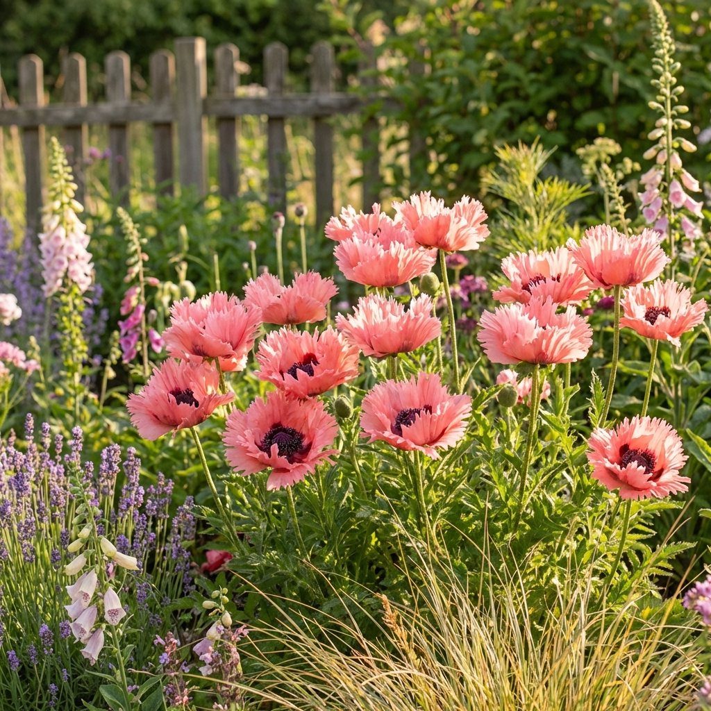 Papaver 'Pink Ruffles Orient.' - Mohn, Klatschmohn - LumiBlumi