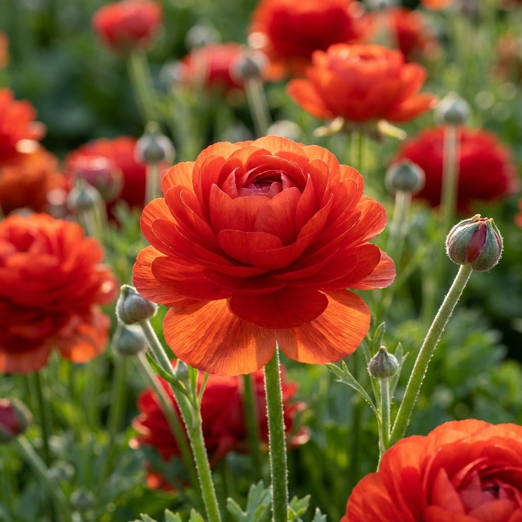 Ranunkel 'Ranunculus Red' - 10 Stück - LumiBlumi