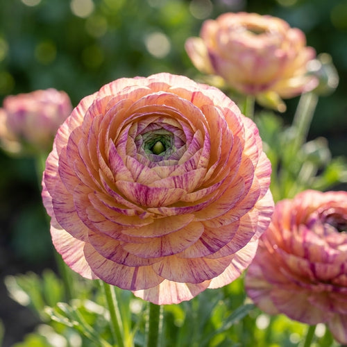 Ranunkel 'Ranunculus Eleg. Pastello Striato Mix' - 25 Stück - LumiBlumi