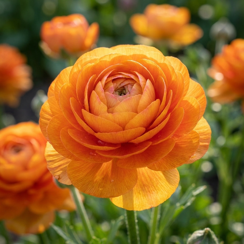 Ranunkel 'Ranunculus Orange' - 10 Stück - LumiBlumi