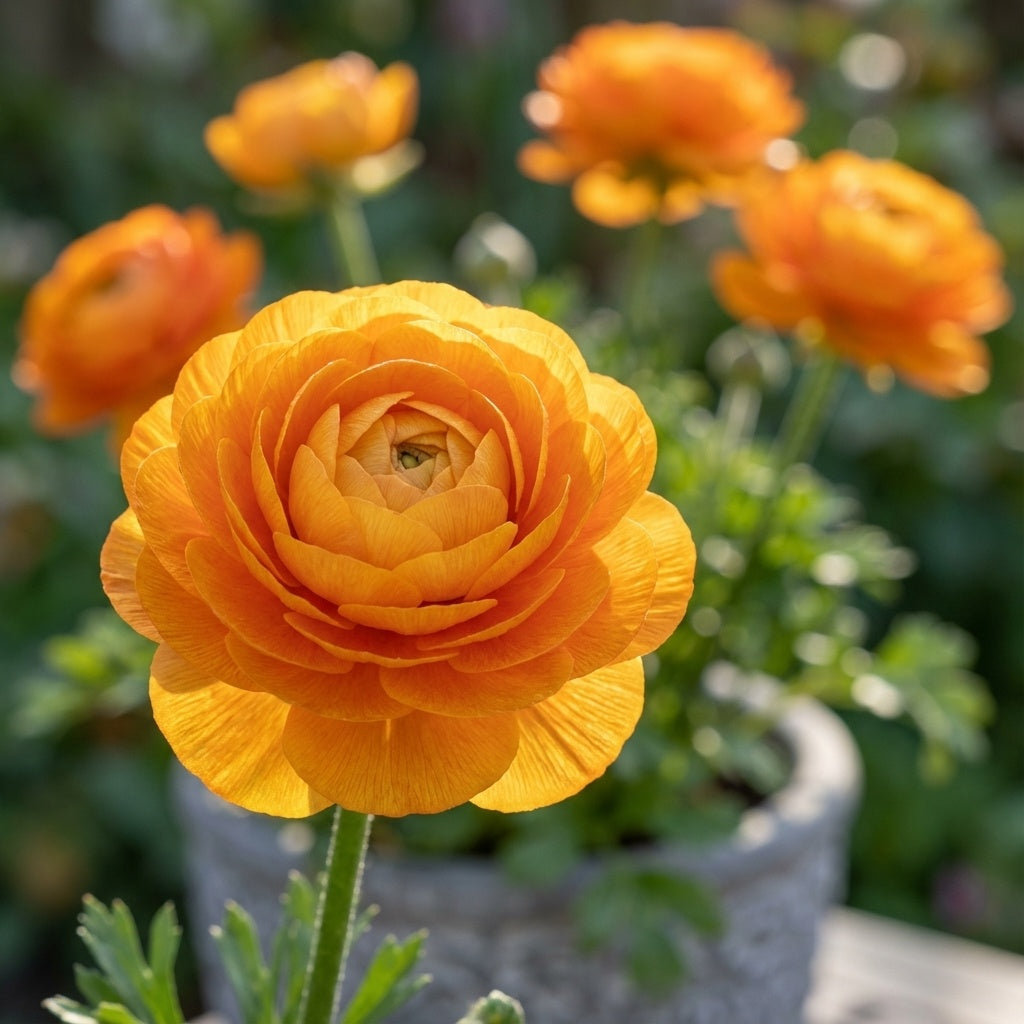 Ranunkel 'Ranunculus Orange' - 10 Stück - LumiBlumi