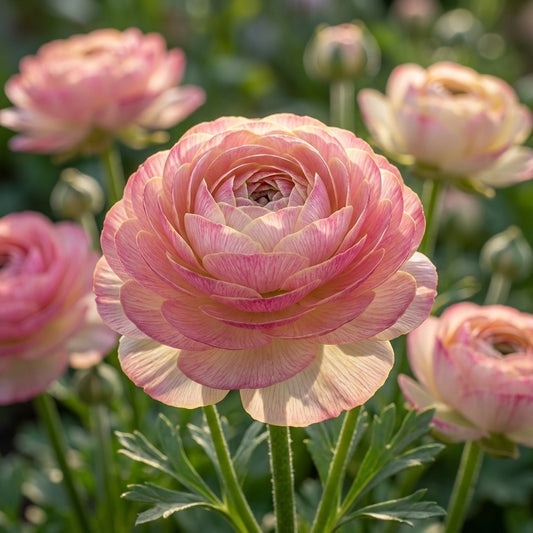 Ranunkel 'Ranunculus Picotee Rosa' - 20 Stück