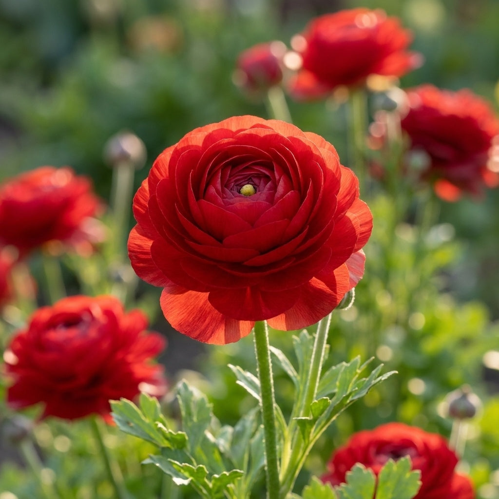 Ranunkel 'Ranunculus Red Tomer For Pot' - 50 Stück - LumiBlumi