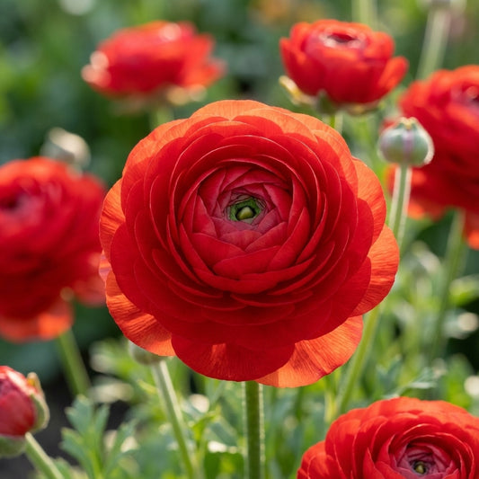 Ranunkel 'Ranunculus Red Tomer For Pot' - 50 Stück